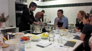 people in a cooking class