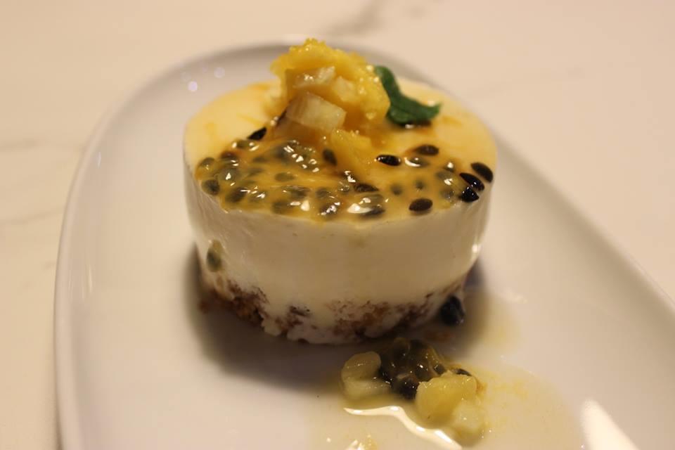 passion fruit dessert prepared during the culinary vacation in Portugal