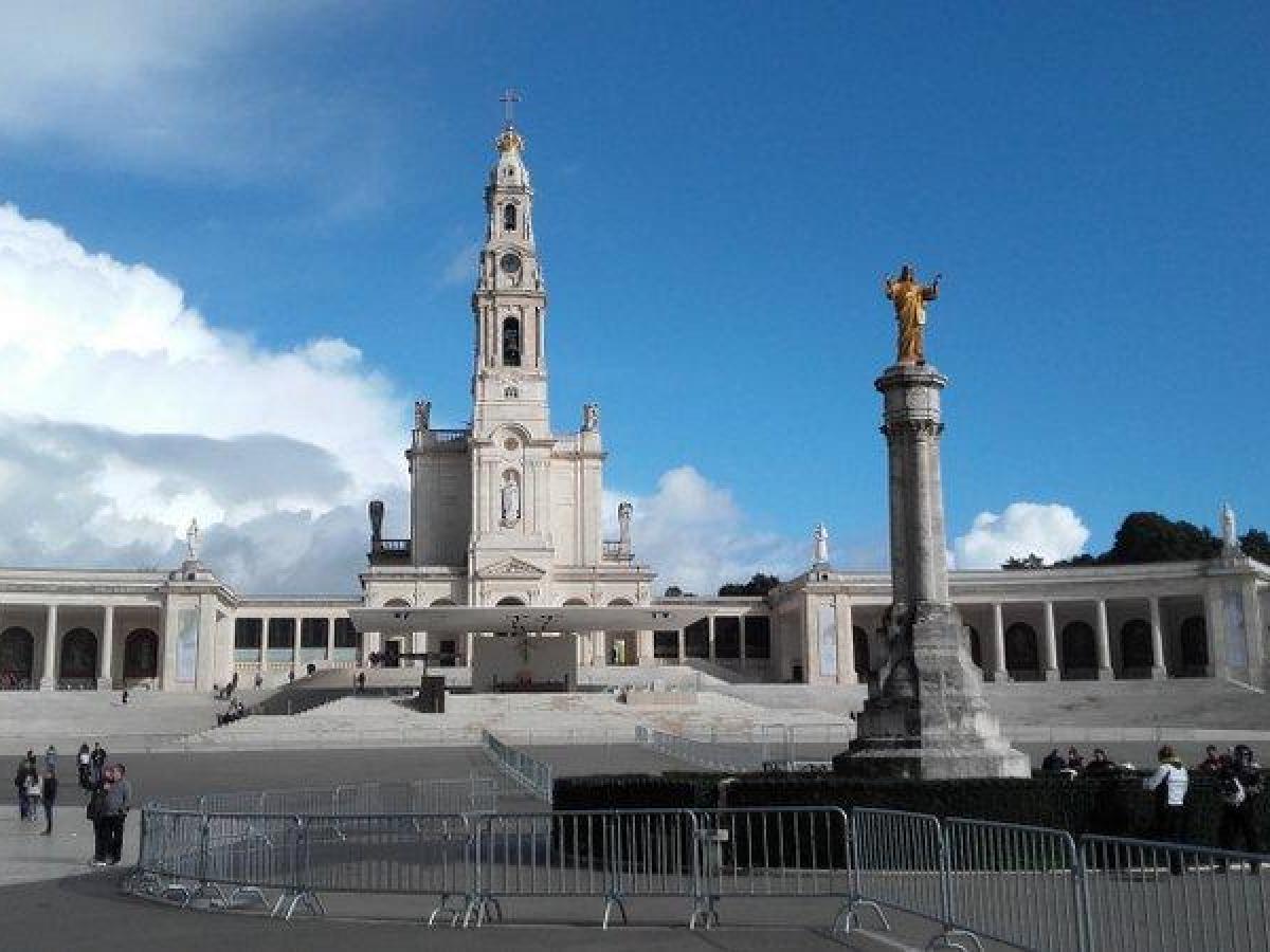 Basilica of Our Lady of the Rosary in Fatima, where our Lady appeared for three children.