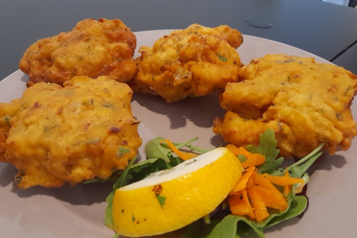 a plate of food during braga food tour