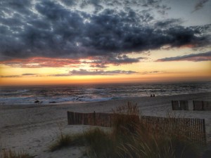 a sunset beach in Portugal