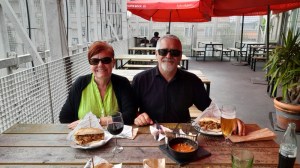 small group eating during braga food tour