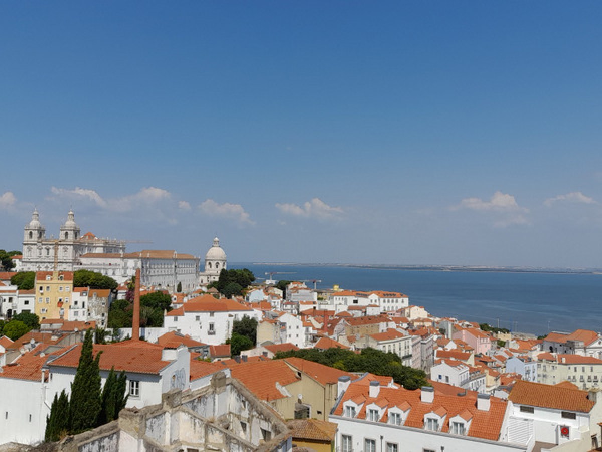 a view of Lisbon during the walking tour jewish