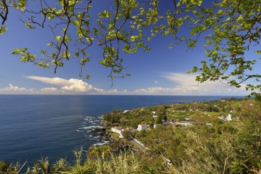 A stunning view in the Azores, perfect for small group tours exploring nature's unique landscapes.